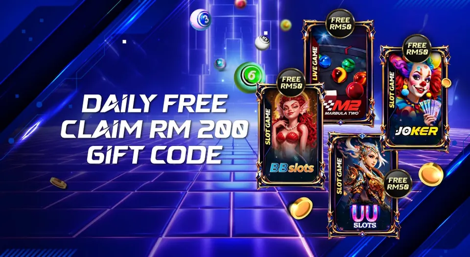 AIPLAY banner: Daily free claim, RM200 gift code.